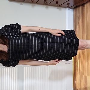 Black/silver mini dress